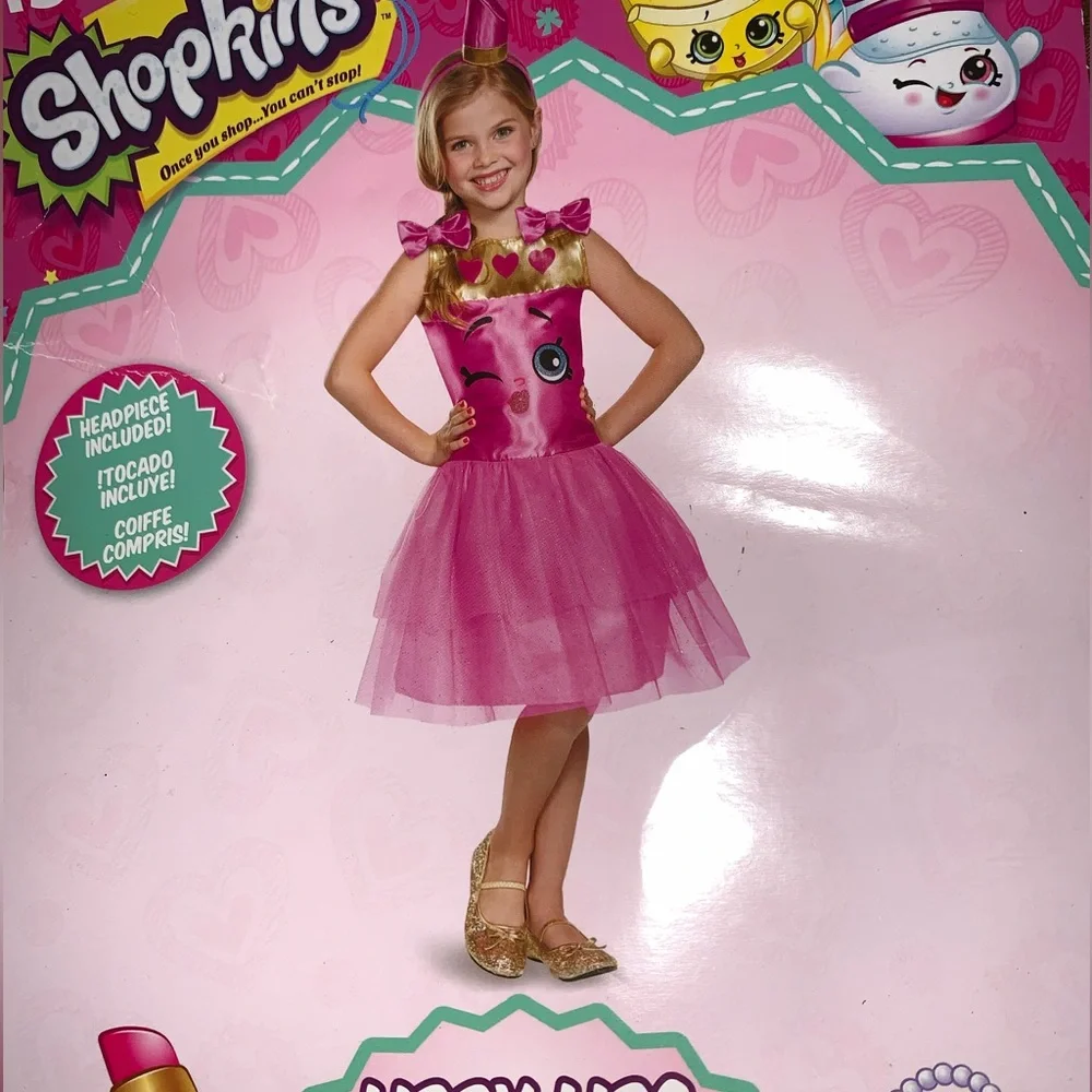 KIDS GIRLS LIPPY LIPS SHOPKINS HALLOWEEN COSTUME